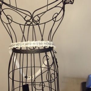 Torrid Ivory Beaded Belt Wedding NWT